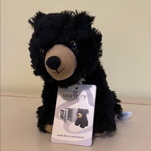 Warmies Black and Tan Plush Bear